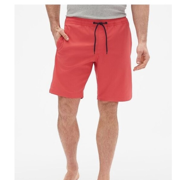 Gap Men's 9" Swim Trunks Hula Red Sz XXL Smooth, - Picture 2 of 5